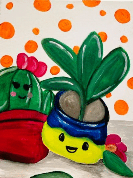 Cookies and Canvas Veggie Friends