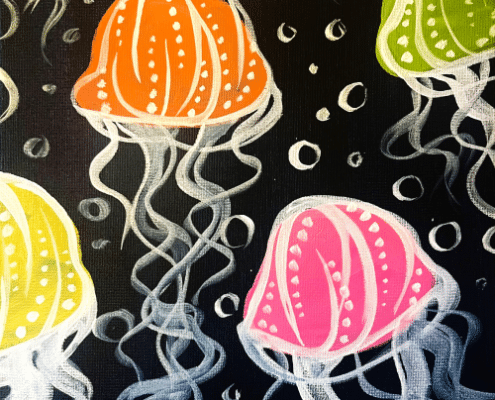 Cookies and Canvas Event Jellyfish Party