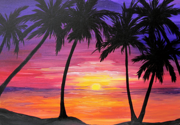 Paint and Sip Event ~ Sunset Palms