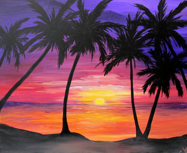 Paint and Sip Event ~ Sunset Palms