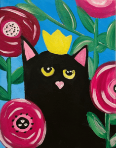 Cookies and Canvas Queen Kitty