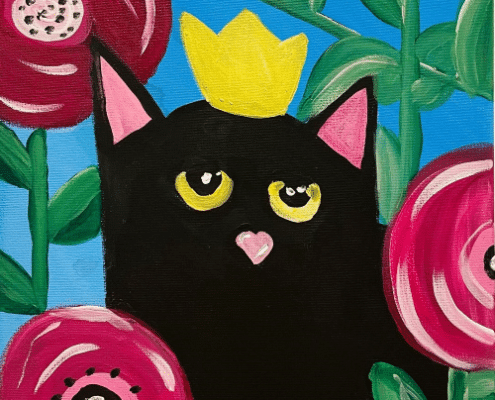 Cookies and Canvas Queen Kitty