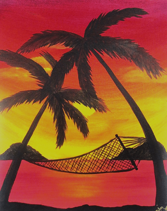 Paint and Sip Sunset Hammock