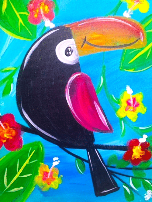 Cookies and Canvas Toucan Life