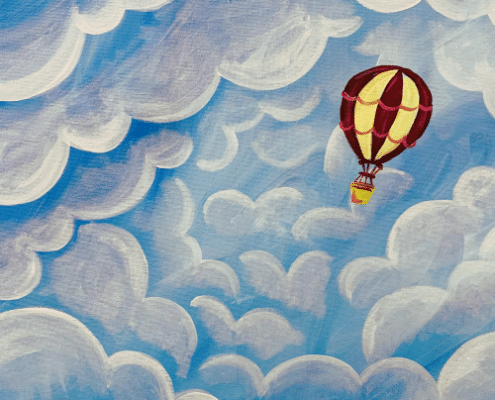 Paint and Sip Up, Up and Away