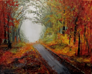 paint and sip autumn silence