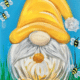Paint and Sip Busy Bee Gnome