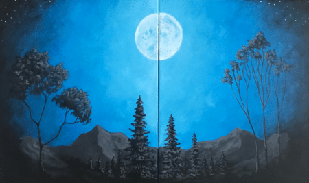 Paint and Sip Date Night Under The Stars