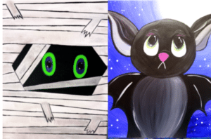 Cookies and Canvas Mummy or Bat