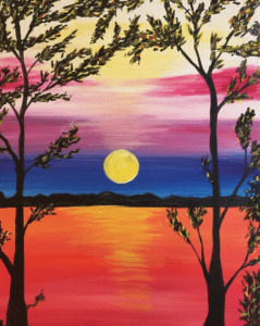 Paint and Sip Vivid Sunset