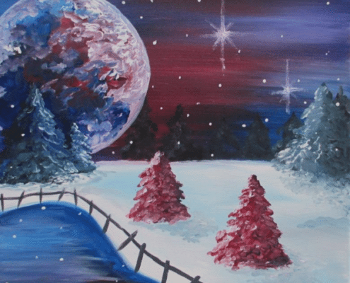 Paint and Sip Winter Wonderland