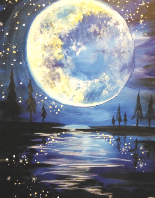 Paint and Sip Moon Dance