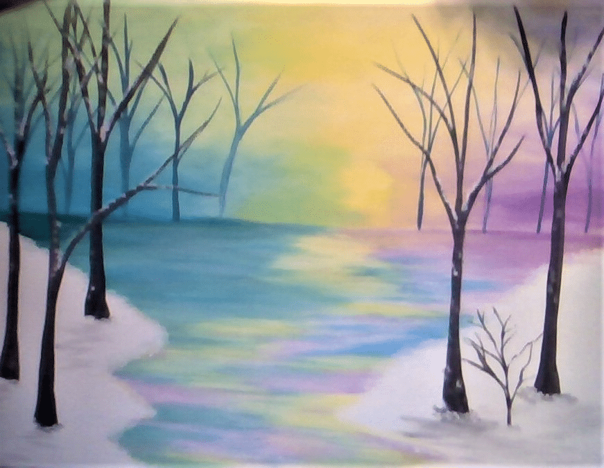 Paint and Sip Pastel Sunset