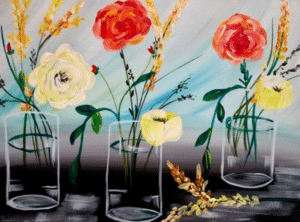 Paint and Sip Vintage Vases