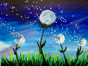 Paint and Sip Dandelion Dance