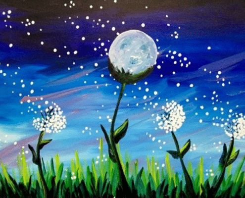 Paint and Sip Dandelion Dance