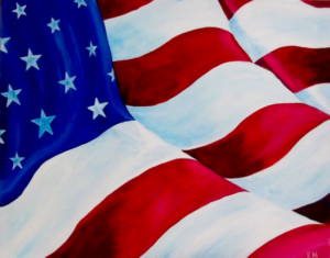 Paint and Sip American Flag