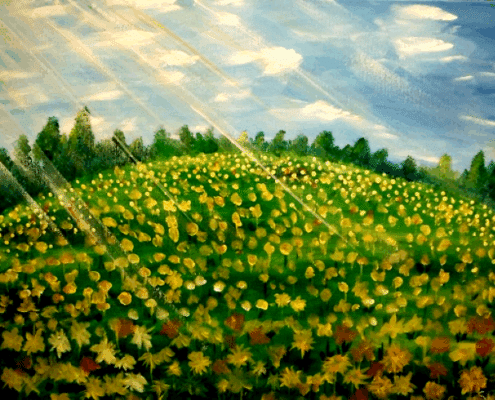 Paint and Sip Blooming Meadow