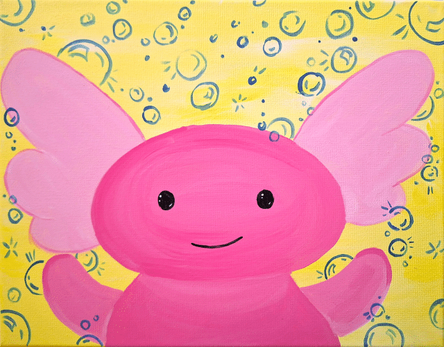 Cookies and Canvas Axolotl