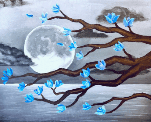 Paint and Sip Evening Blossoms