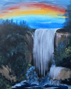 Paint and Sip Rainbow Falls