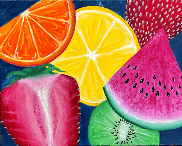 Paint and Sip Fruit Vibes