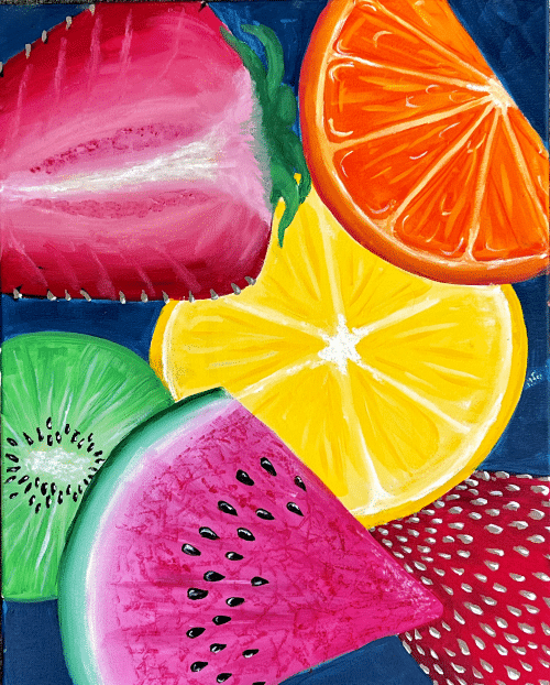 Paint and Sip Fruit Vibes