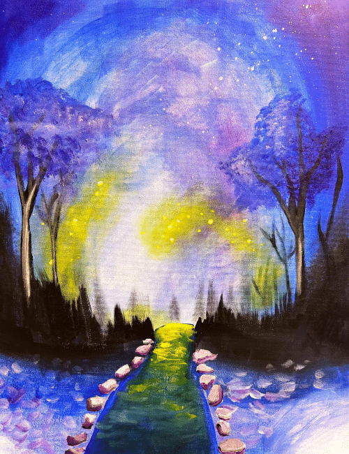 Wine and Canvas Galaxy Walkway