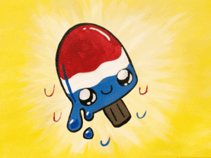 Cookies and Canvas Melting Popsicle