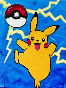 Cookies and Canvas Pika Pika