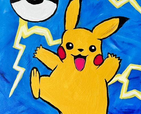 Cookies and Canvas Pika Pika