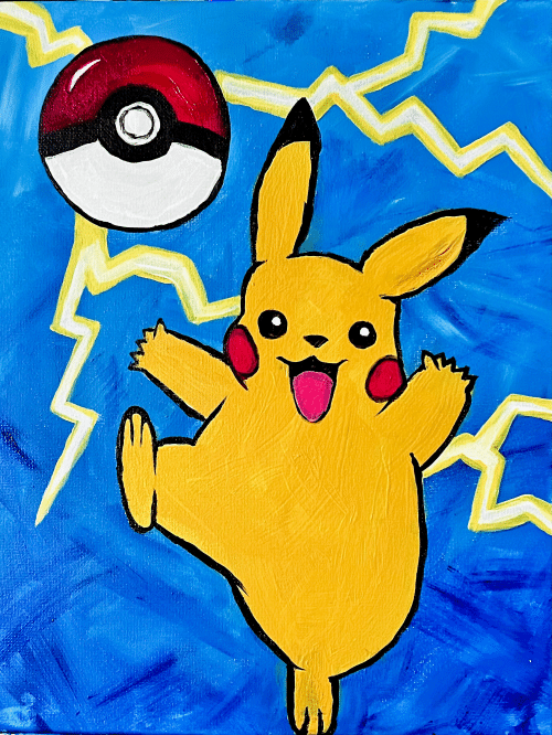 Cookies and Canvas Pika Pika