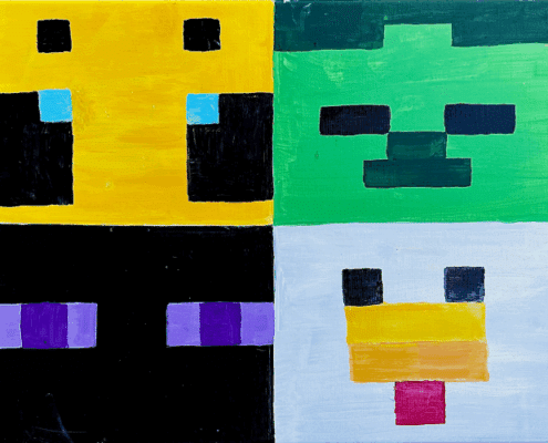 Cookies and Canvas Pixel Pal Party