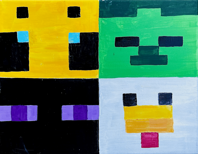 Cookies and Canvas Pixel Pal Party