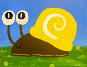 Cookies and Canvas Smiley Snail KG