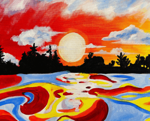 Paint and Sip Sunset
