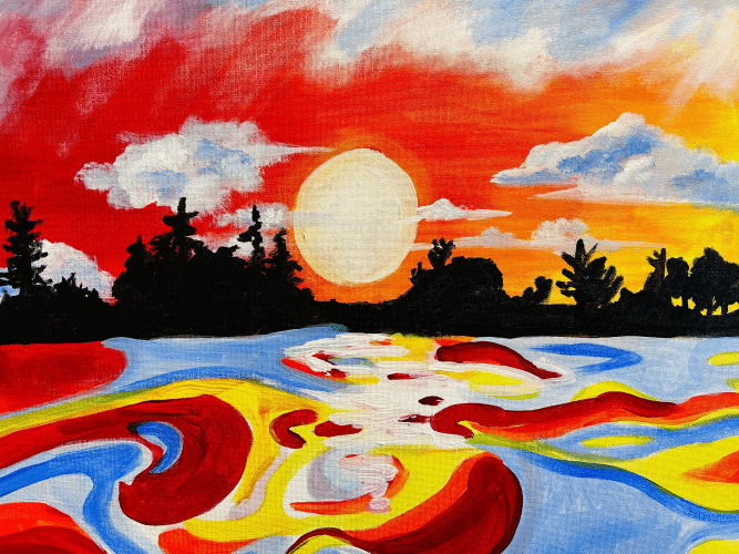 Paint and Sip Sunset