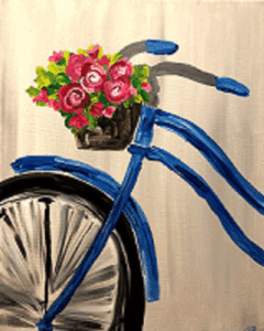 Paint and Sip Basket of Flowers