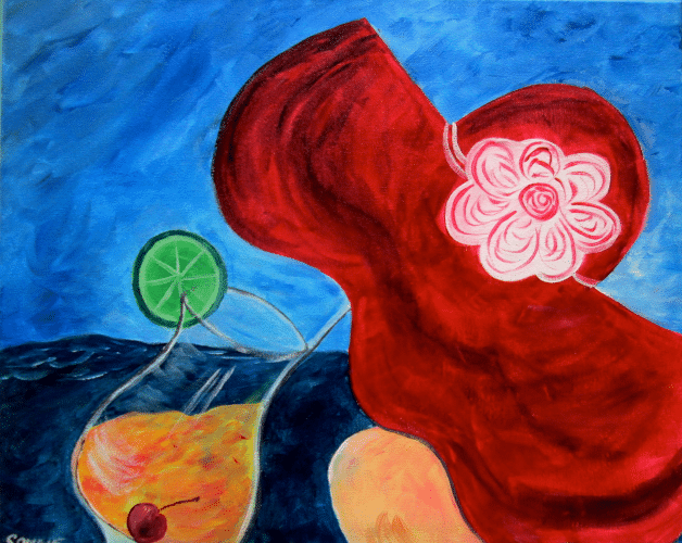 Paint and Sip Hurricane Cocktail