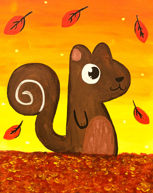 Cookies and Canvas Autumn Squirrel