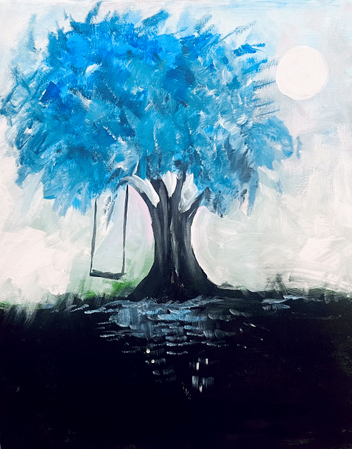 Paint and Sip The Blue Tree