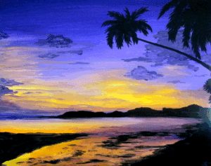 Paint and Sip Violet Night