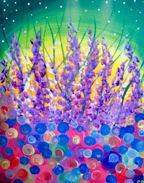 Cookies and Canvas Abstract Flower cc SS