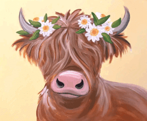Paint and Sip Daisy Cow