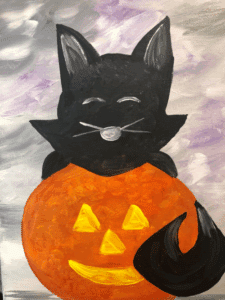 Cookies and Canvas Festive Kitten
