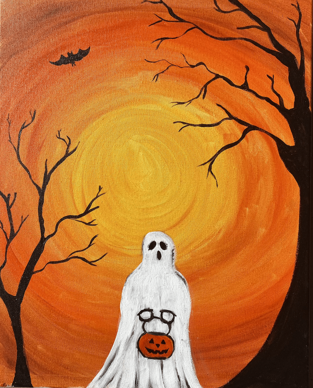 Halloween Paint and Sip - ghostly trick or treat