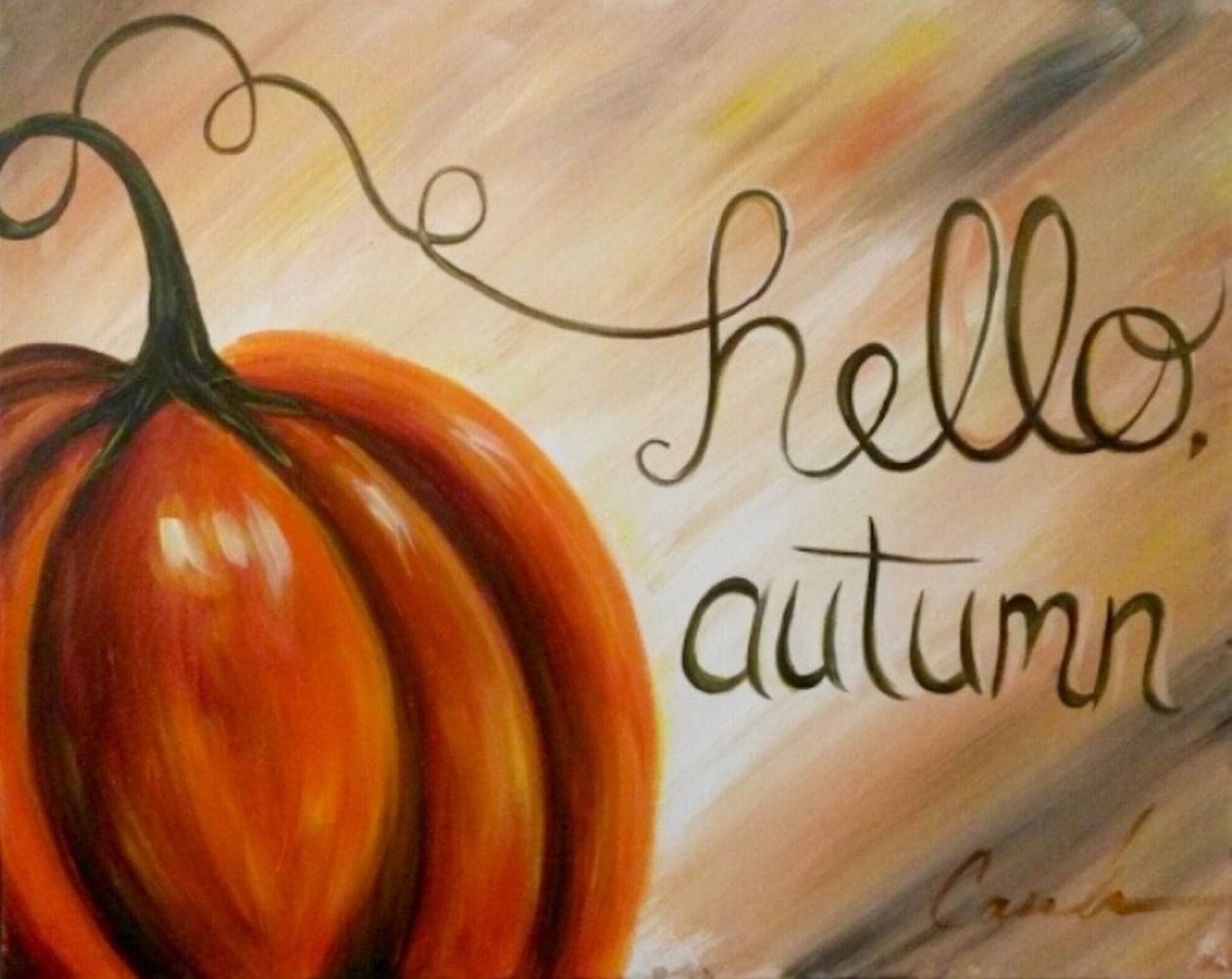 Sip n Paint Clearwater - hello autumn