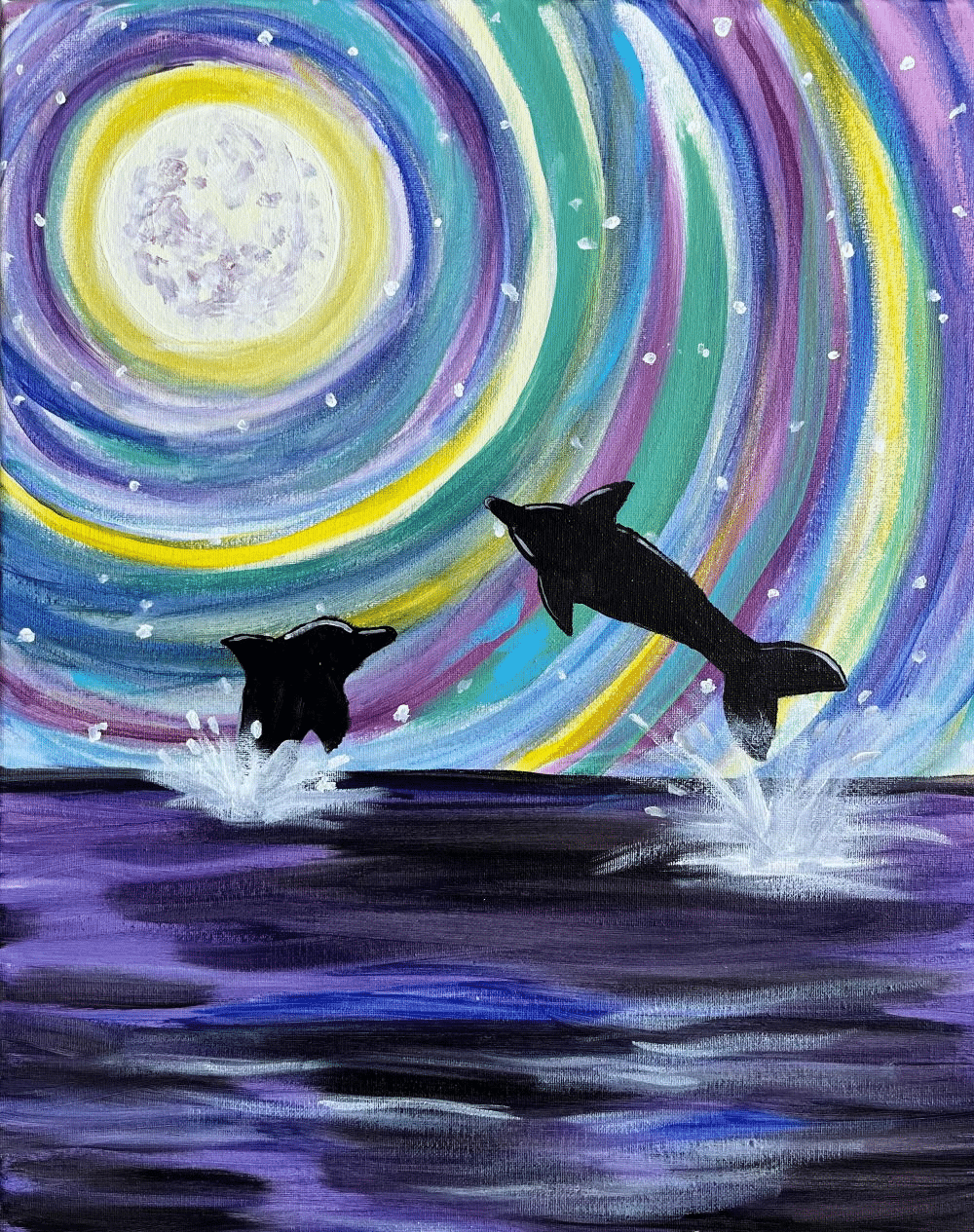 Dunedin Paint Party - Playful Dolphins - Caledonia Brewing