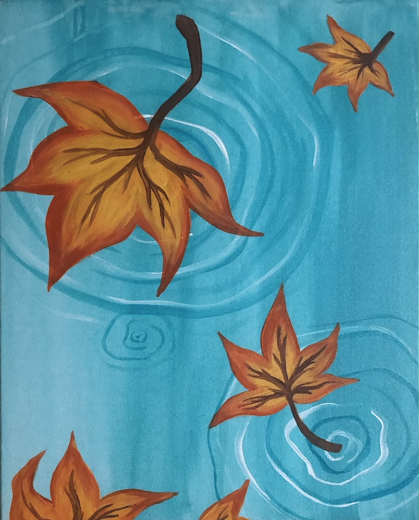 paint and sip FallLeaves