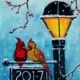 Tampa Paint and Sip - Cardinals in the Snow